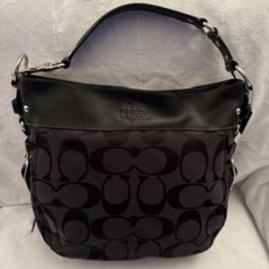 Coach Signature Hobo Shoulder Bag
